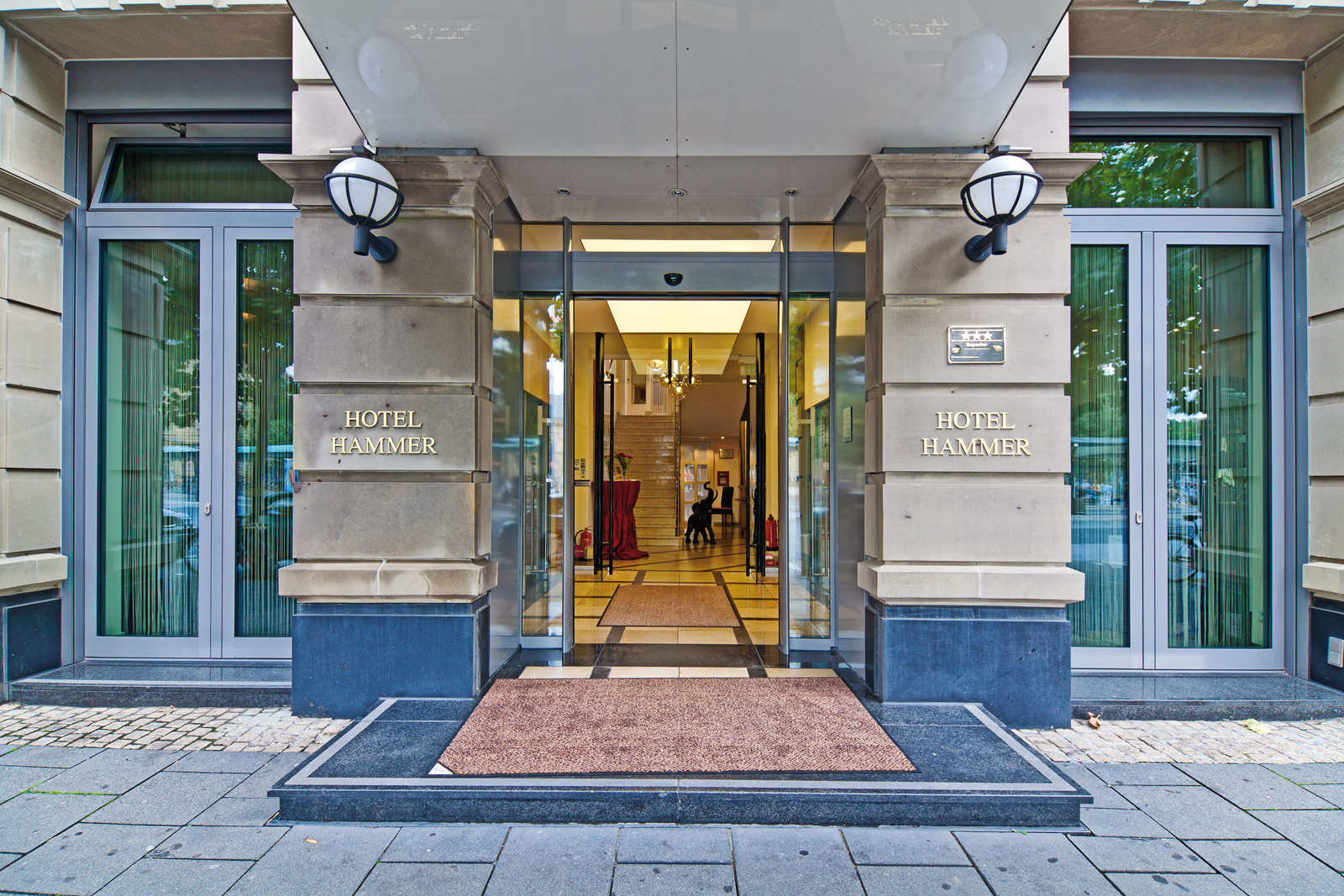 Eingangsbereich im Hotel Hammer, Mainz